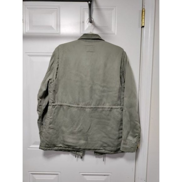 Rails Jayden Sage Green Womens Jacket Drawstring Utility Style Plaid Lined M - Picture 3 of 7